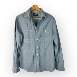 Wallin & Bros Hemd Herren mittelblau Chambray Knopfleiste Arbeitskleidung Freizeit - Bild 1 von 8