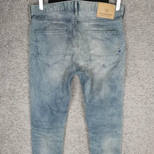SCOTCH SODA MEN'S JEANS SKIM W30 L34 BLUE GREEN ACID SLIM SKINNY DENIM STRETCH - Picture 1 of 9