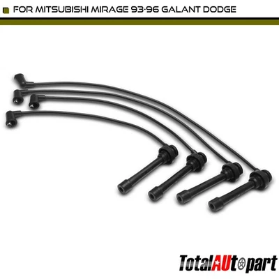 4x Spark Plug Wire Set for Mitsubishi Mirage 93-96 Galant Plymouth Eagle Dodge - Image 1 of 4
