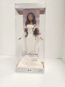 June Pearl Barbie Birthstone Collection Modepuppe Neu NIB NRFB 2002 Mattel - Bild 1 von 5