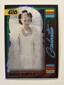 Padme Amidala 2024 Topps Chrome Star Wars Galactic Gear Green 82/99 Karte #GG-11 - Bild 1 von 2