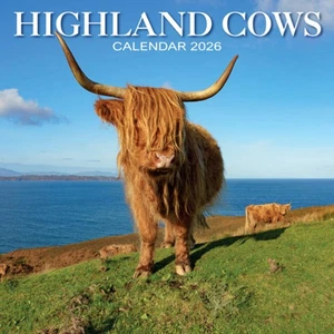 Calendario Highland Cow 2026 - Imagen 1 de 2