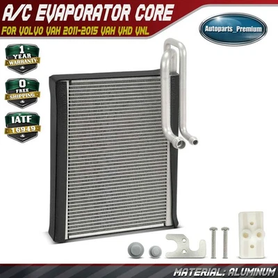 Núcleo evaporador de aire acondicionado con placa de prensado para Volvo VAH 2011-2015 VHD VNL VNM VNX Foto 1 de 4