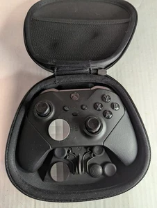 Xbox Elite Series 2 Wireless Controller W/Case For Xbox S/X/One Black Tested - Foto 1 di 13