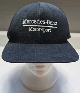Vintage Mercedes Benz Motorsport black strapback made in USA - Picture 1 of 10