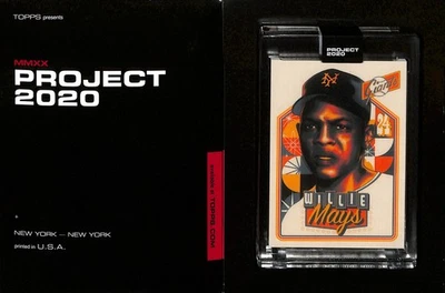 2020 TOPPS PROJECT 2020 #365 WILLIE MAYS - NEW YORK GIANTS - MATT TAYLOR - Image 1 of 2