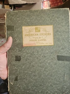 American Etchers Vol. IV Philip Kappel ( 1929 hc ) W. Personalized Letter - Picture 1 of 4