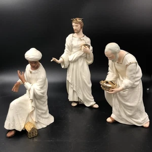 Figuras Lenox Belén Clásico Los Reyes Magos 1995 Navidad - Imagen 1 de 17