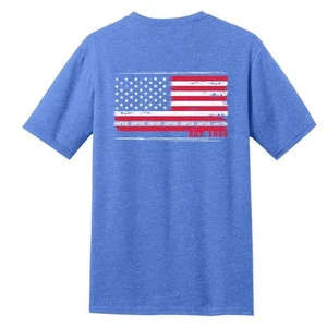 44018LB Simpson Racing USA Flag Tee - Picture 1 of 2