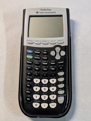Texas Instruments TI-84 Plus Graphics Calculator - Black With Case Works. - Image 1 of 4