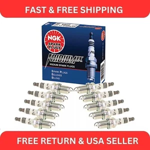 NGK Set of 10 Iridium IX Spark Plugs Gap 0.045 For Dodge Ram 2500 3500 8.0L V10 - Picture 1 of 3