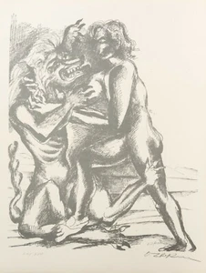 Ossip Zadkine /Herakles Euripides /Lithographie/handsigniert/1960 / 350 Exe./28 - Picture 1 of 2