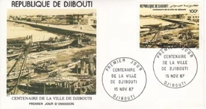 DJIBOUTI SC# C235 CITY OF DJIBOUTI CENTENARY - FDC DATED NOV.15,1987 - Picture 1 of 1