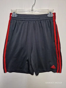 Adidas Basketball Shorts Boys XL Black 3-Stripes Athletic Elastic Waist Pull On - Picture 1 of 11