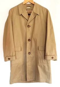 Ein Original Imported Italy Allwettermantel Gr. 36 R hellbraun Reißverschluss Wollfutter - Bild 1 von 20