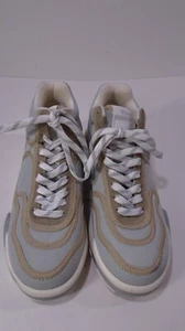 Theory Project Women's Mesh Suede Sneakers Sz 7 NWOB 298 Plaster - Picture 1 of 5