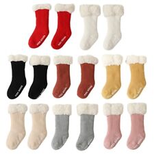 Baby Socks Winter Thicken Warm Floor Socks for Girls Boys Cotton Anti Slip Solid