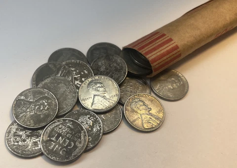 1943, Steel, Wheat Penny, SALE, 1 Dollar Each Coin Cover