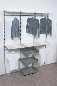 Wandregal Wandgarderobe begehbarer Kleiderschrank Ladeneinrichtung Laden-Regal - Bild 1 von 8