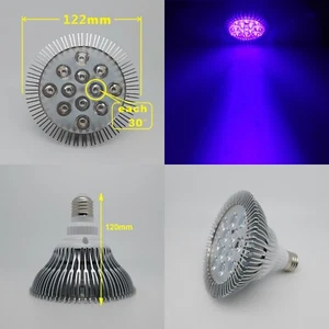 36W 395nm~400nm UV Purple LED Lamp Spot Light Bulb PAR38 Curing - Picture 1 of 5