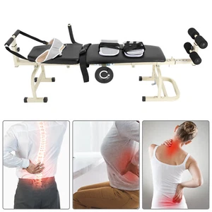 Strumento Elastico Lombare Trazione Letto Terapia Massaggio Lettino per Colonna Cervicale Best - Foto 1 di 24