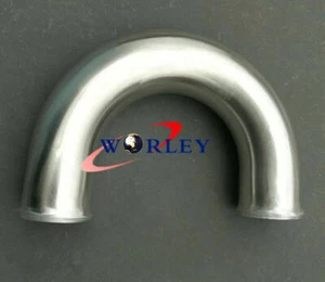 180 Degree Aluminum Turbo Intercooler Pipe Piping Tubing 57mm 2.25" Length:600mm - Picture 1 of 6