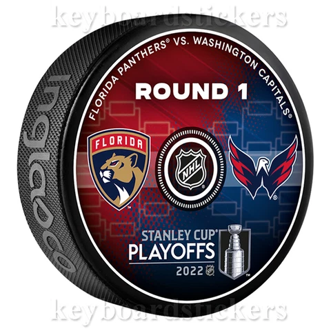 2022 Stanley Cup Playoffs 1st Round Dueling Puck Florida Panthers VS Capitals Cover
