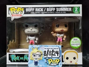FUNKO POP! Animation RARE Buff Rick & Summer 2pk Shared Exclusive [VAULTED] - Picture 1 of 7