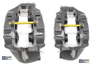 Corvette Caliper Front Set O-Ring Style New GM Licensed DELCO MORAINE 1965-82 - Picture 1 of 10