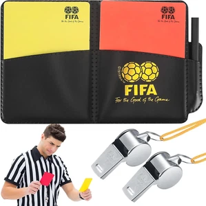 Schiedsrichter Karten Set, Sport Fußball Schiedsrichter rote und gelbe Karten mi - Bild 1 von 7