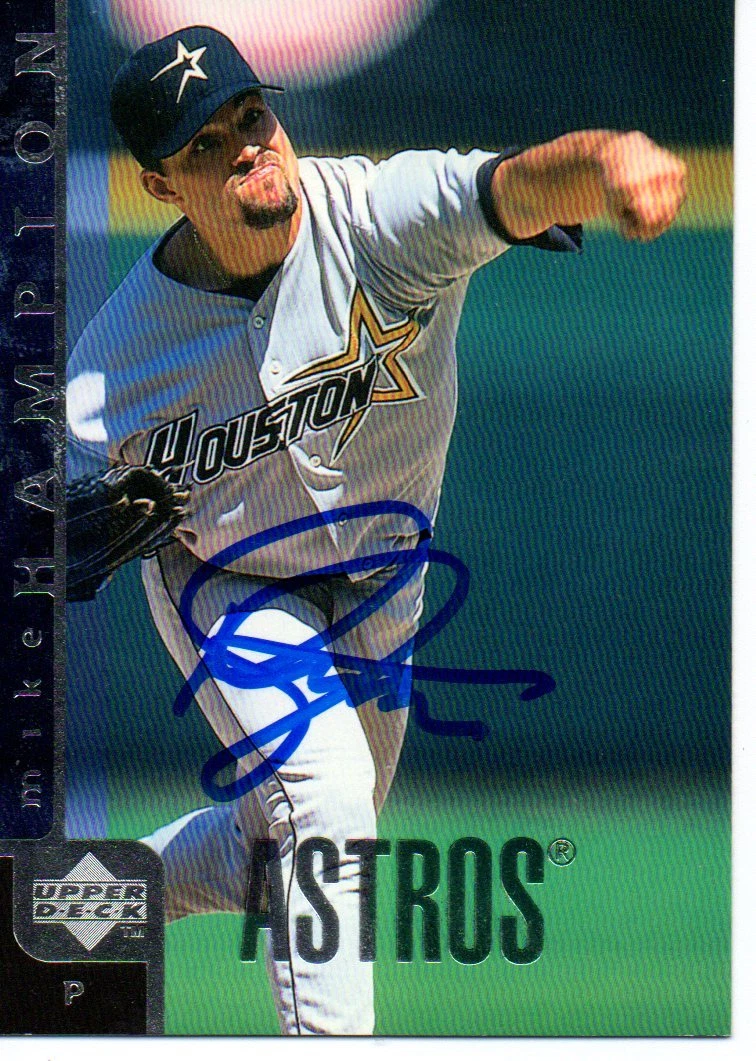 Mike Hampton Houston Astros 1998 Upper Deck Signed Card