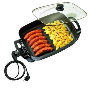 Bartscher Elektro-Multi-Pfanne Bratpfanne mit Glas-Deckel 40x30 cm 7,5 Liter - Bild 1 von 3