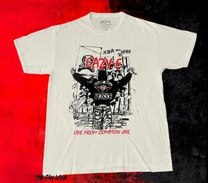 New Eazy-E Compton NWA Live from Compton Jail Mens Vintage Concert Rap T-shirt - Picture 1 of 2