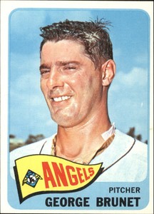 1965 Topps Baseball Card #242 George Brunet - NM