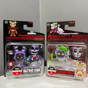 Funko Snaps! Roxanne Wolf & Nightmare Bonnie Bundle Lot FNAF New Five Nights - Picture 1 of 2