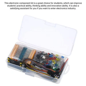 Kit básico de componentes electrónicos con 830 puntos de amarre resistente a tablero de pan M7K5 - Imagen 1 de 12