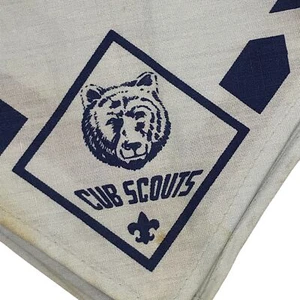 Cub Scout Classic Blue Bear Silk Screen Neckerchief (LB1626) - Picture 1 of 2
