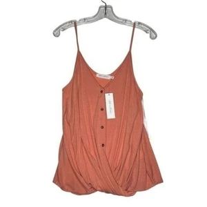 All In Favor Womens Top Size L Light Orange Sleeveless Pullover Casual Tank Top - Picture 1 of 10