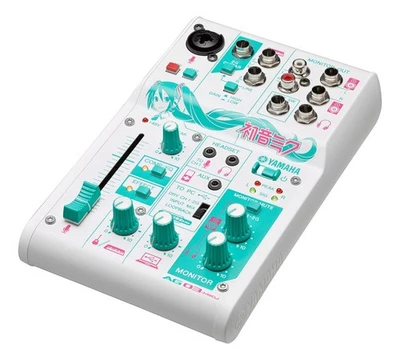 YAMAHA AG03-MIKU Hatsune 3-Channel USB Mixer Audio Interface Used Japan LIMITED - Image 1 of 4