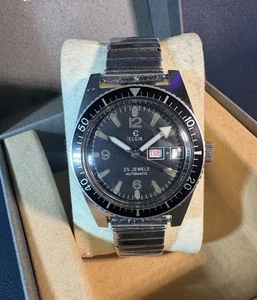 Vintage Elgin M135 Diver Puw 1463 Cal "Rare" - Picture 1 of 4