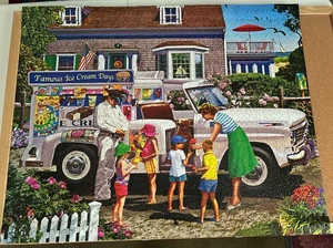 White Mountain 1,000 PC Puzzle-Ice Cream Truck-24x30 - Picture 1 of 2