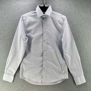 Armani Exchange Mens Button Up Shirt XS X-Small Blue Long Sleeve Camisa Preppy  - Picture 1 of 10