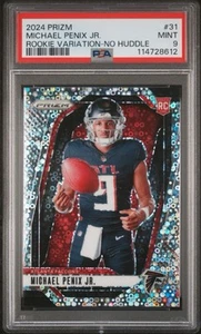 2024 Prizm Silver Variation #31 Michael Penix Jr. Falcons Rookie Mint PSA 9 - Picture 1 of 2