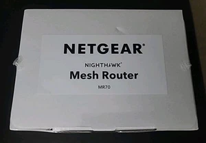 NETGEAR Nighthawk Mesh WiFi 6 Router MR70 1-Port - Black (MR70S-1ADNAS) - Picture 1 of 3