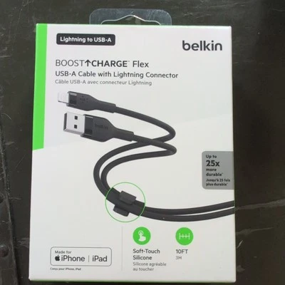 Belkin Boost Charge USB-A to Lightning Connector 5 ft Cable MFi-Certified - Image 1 of 2