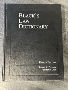 Black's Law Dictionary (Eighth 8th Edition) 2004 Hardcover by Bryan Garner Matte - Picture 1 of 9