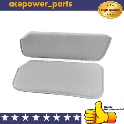Fits 1988-1998 Chevy GMC Full Size Truck Sun Visors Light Grey Gray Cloth LH &RH Foto 1 de 4