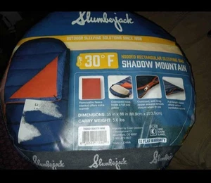  Slumberjack Shadow Mountain 30 Grad Schlafsack mit Kapuze, 35"x88" - Bild 1 von 8