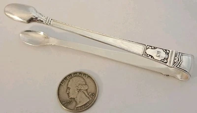 Pinzas de azúcar de plata esterlina TIFFANY & CO San Lorenzo 1916 artesanías antiguas Foto 1 de 4