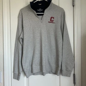 Pullover bordado Cornell vintage de Vineyard Vines para hombre con cremallera de cuarto - talla S - Imagen 1 de 10
